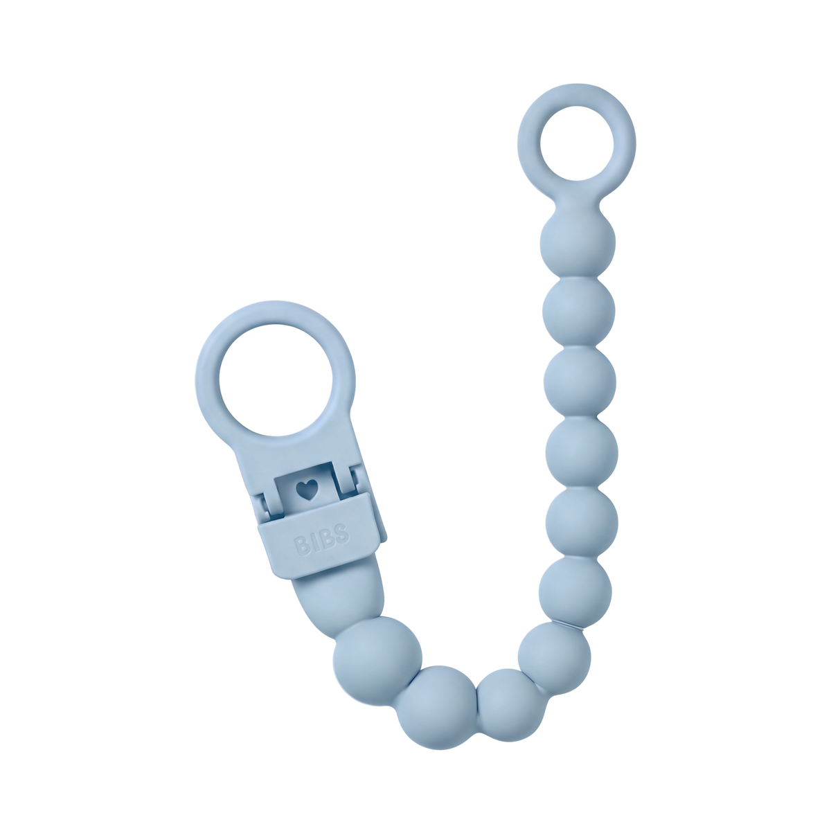 Pacifier Clip Beaded - Baby Blue