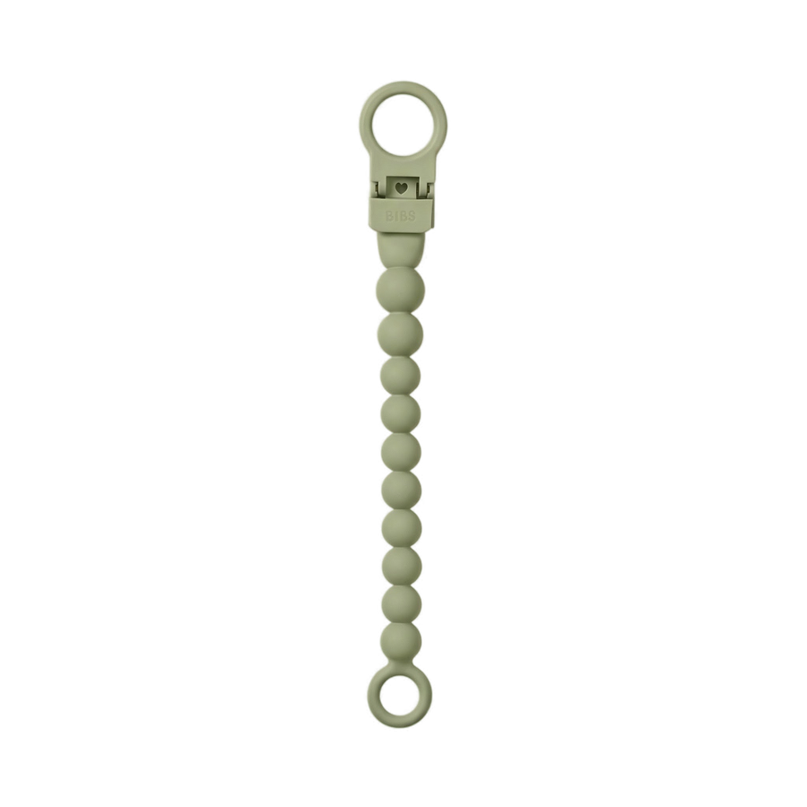 Pacifier Clip Beaded - Sage