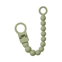 Pacifier Clip Beaded - Sage