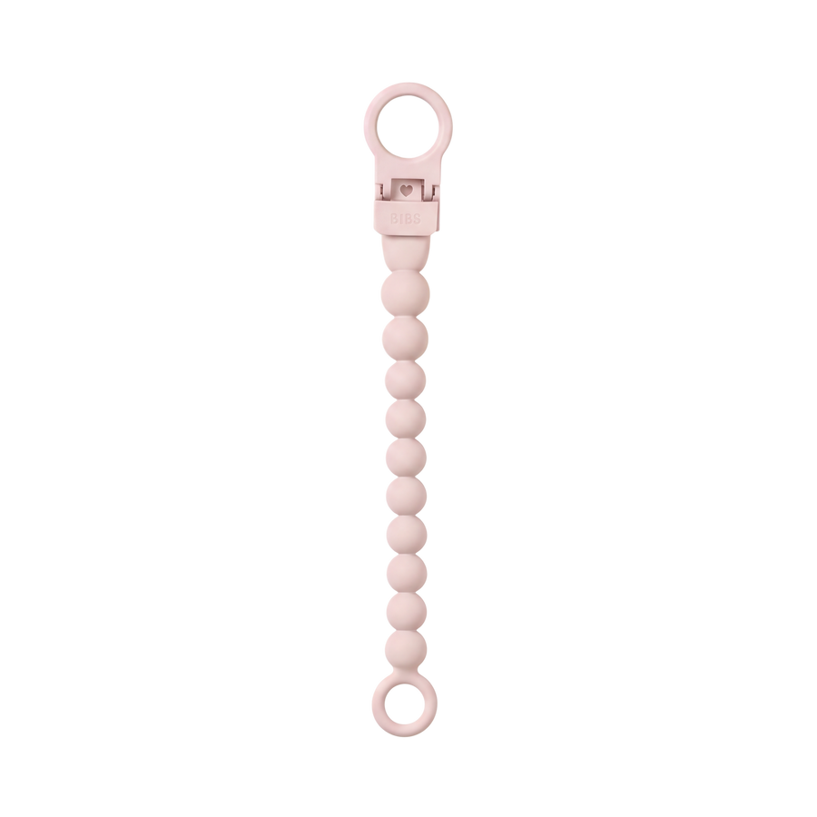 Pacifier Clip Beaded - Petal