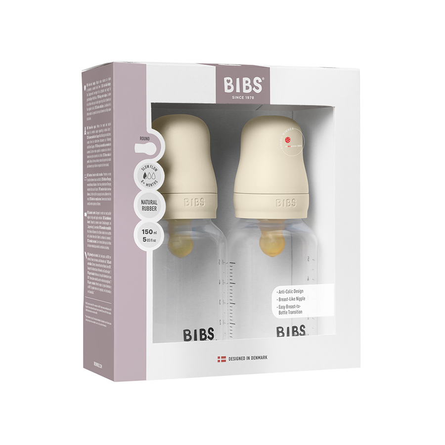 Baby BPA-freies PP-Flaschenset 150 ml 2er-Pack Latex - Ivory