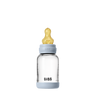 Baby Glass Bottle Set 120ml Latex - Baby Blue - BIBS