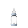 Baby Glass Bottle Set 120ml Silicone - Baby Blue - BIBS