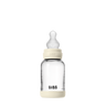 Baby Glass Bottle Set 120ml Silicone - Ivory - BIBS