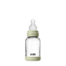 Baby Glass Bottle Set 120ml Silicone - Sage - BIBS