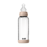 Baby Glass Bottle Set 240ml Silicone - Blush - BIBS