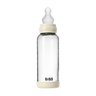 Baby Glass Bottle Set 240ml Silicone - Ivory - BIBS