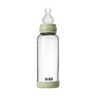 Baby Glass Bottle Set 240ml Silicone - Sage - BIBS