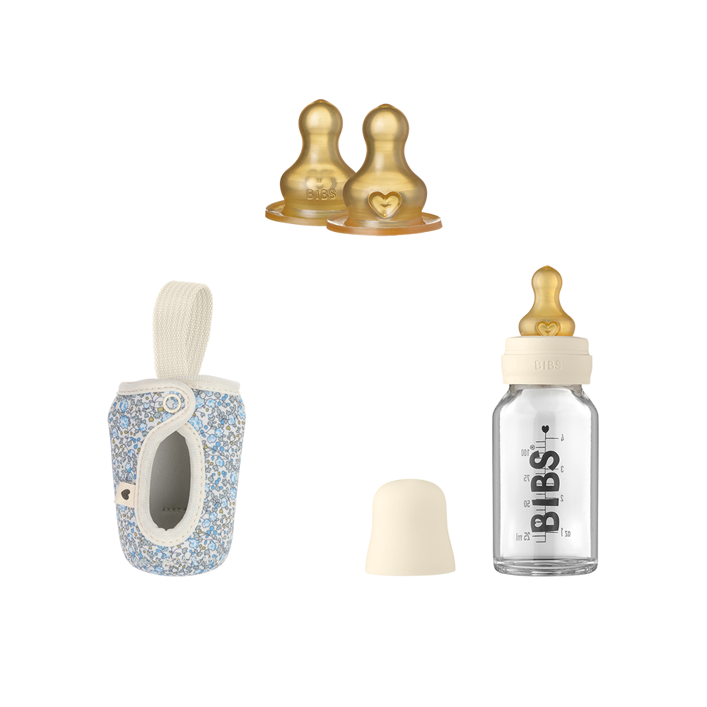 Baby Glass Bottle Set Small - Ivory