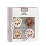Boheme Tétines Pack de 4 - Ivory/Blush/Woodchuck/Blossom