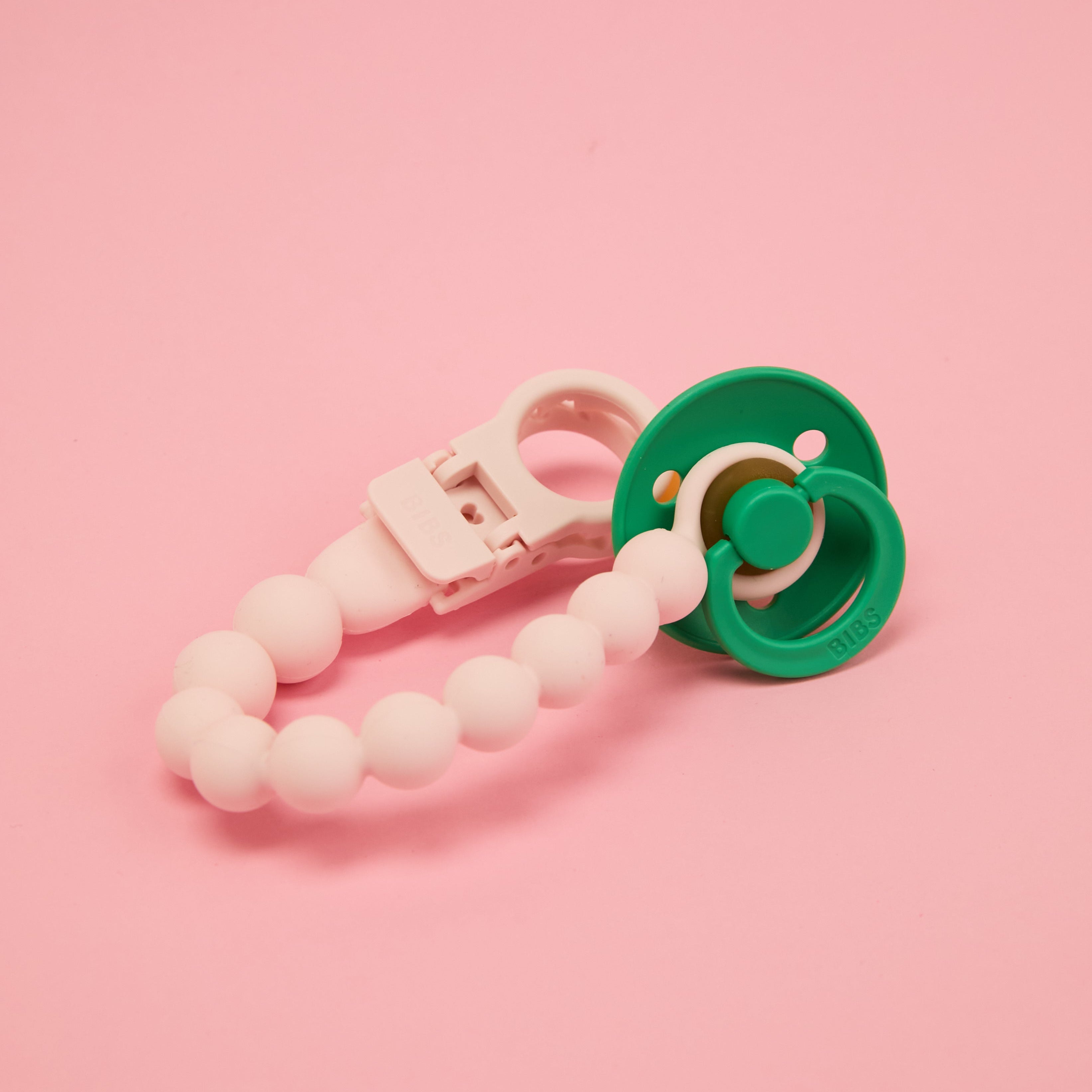 Pacifier Clip Beaded - Petal – BIBS