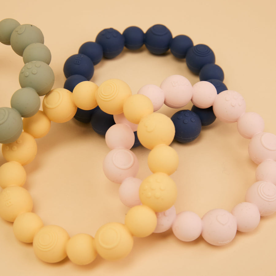 Beaded Teething Ring - Petal