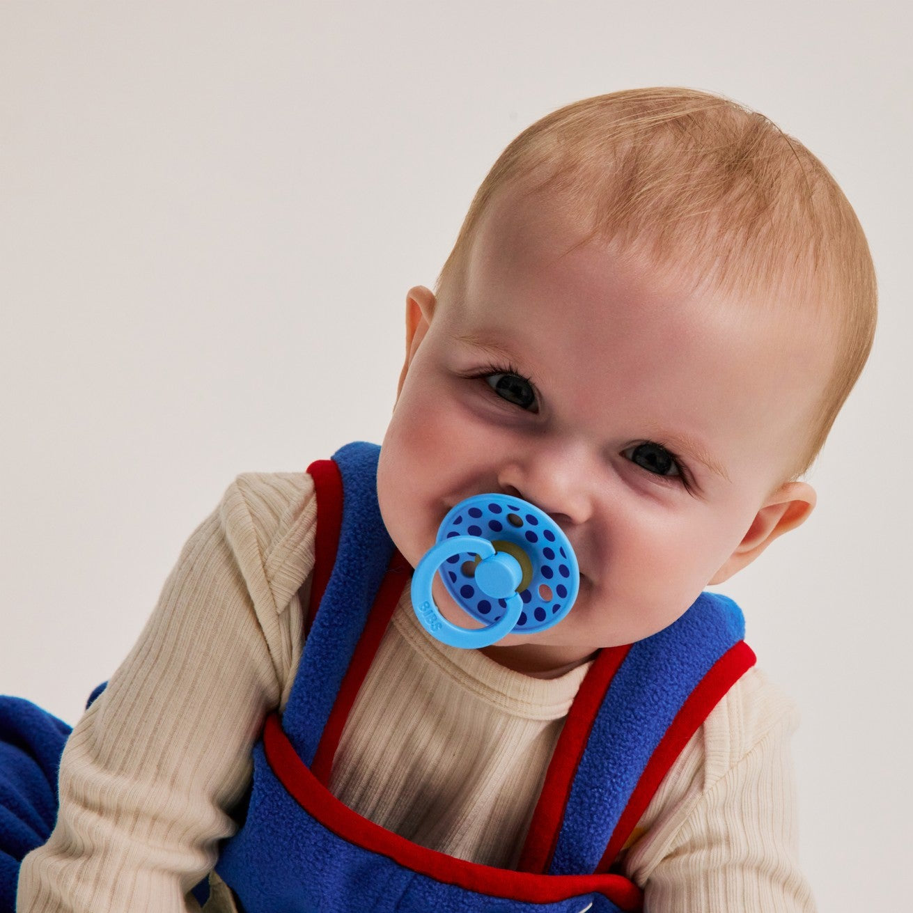 STUDIO Colour Pacifier Polka - Breeze/Cornflower
