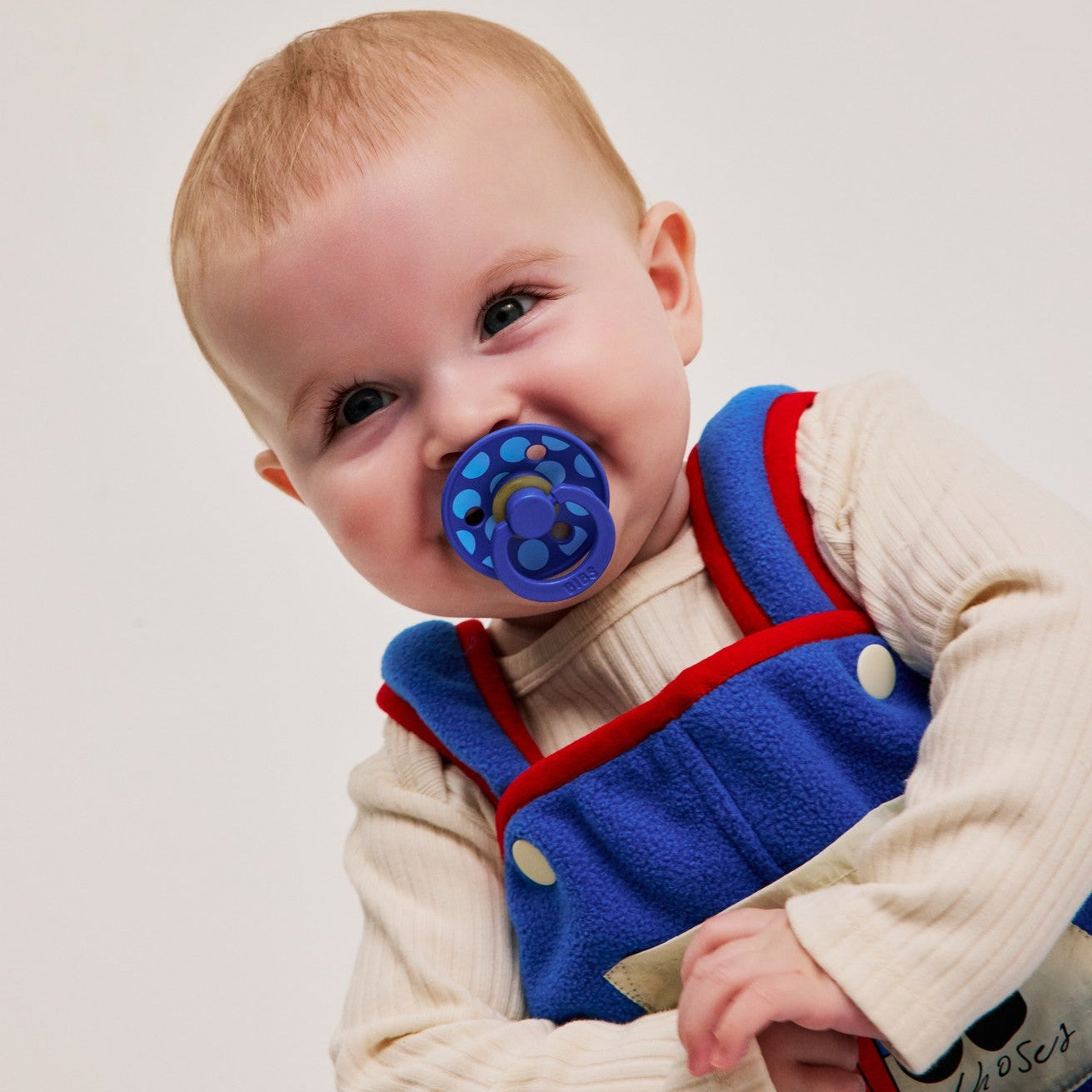 STUDIO Colour Pacifier Polka - Cornflower/Breeze