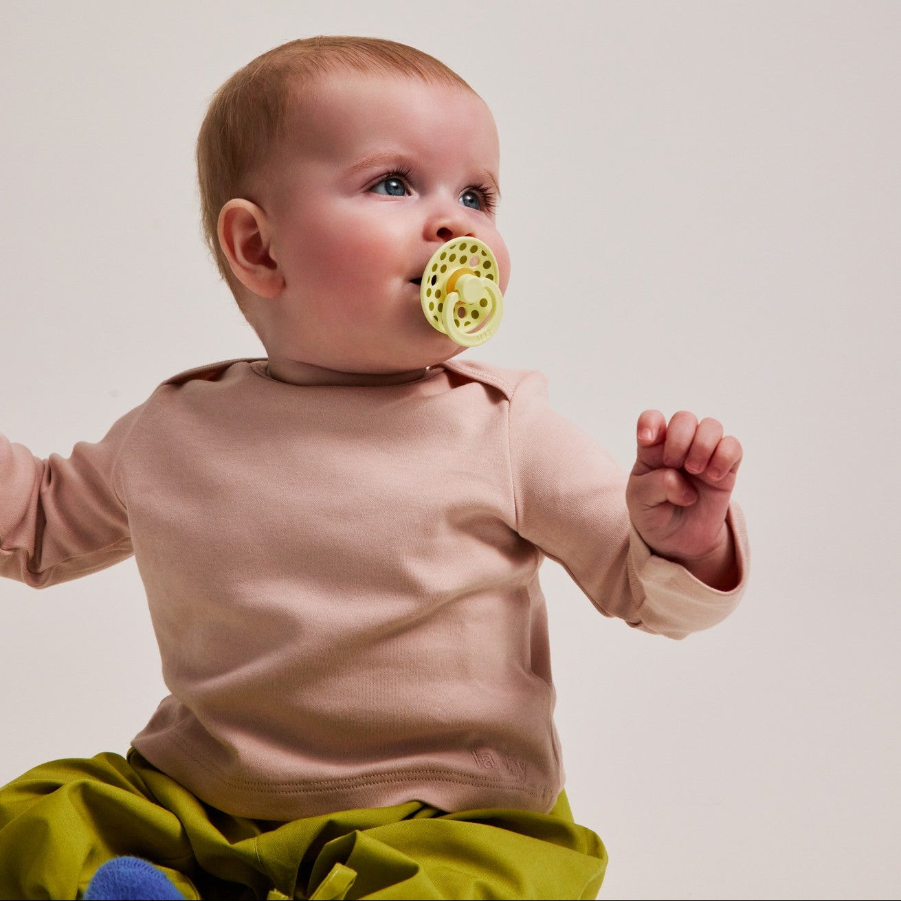 STUDIO Colour Pacifiers 2 Pack Polka - Luna/Wasabi