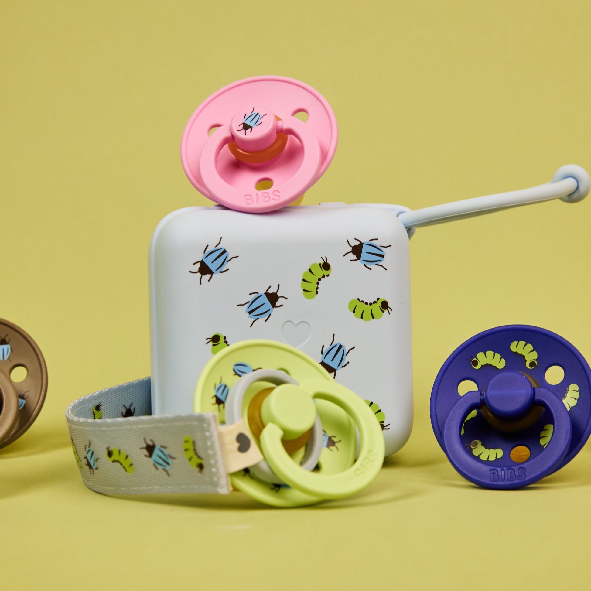 STUDIO Colour Pacifiers 2 Pack Beetle Mix - Ballet/Matcha