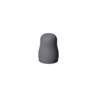 grey coloured baby bottle cap from bibs