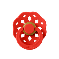 bright red boheme pacifer from bibs