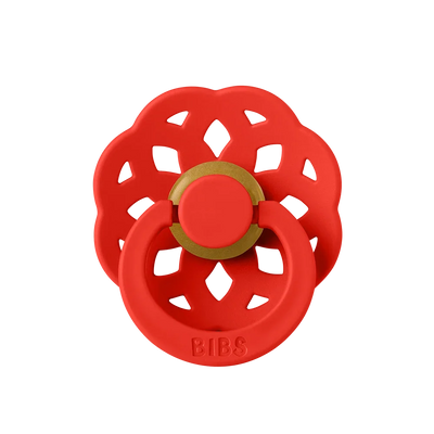 bright red boheme pacifer from bibs