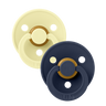 Colour 2 Pack - Luna/Deep space - BIBS