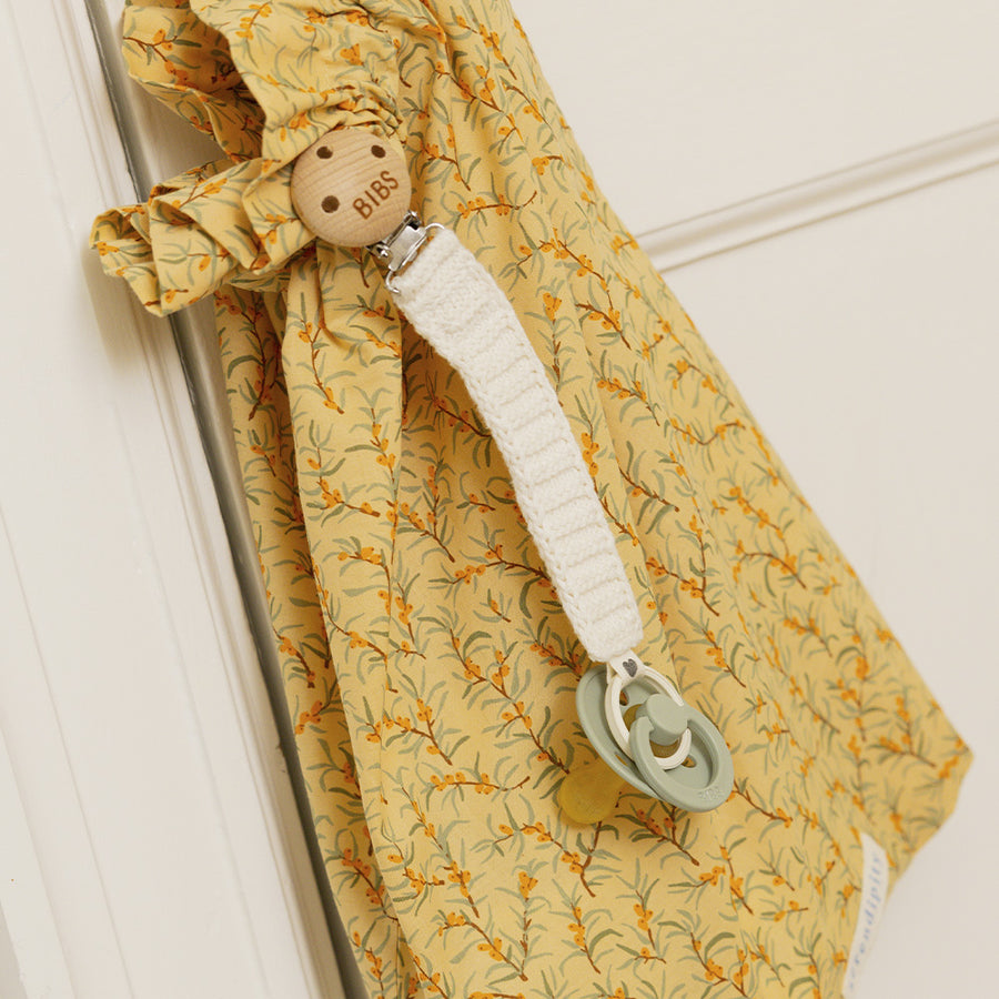 Corrente de chupeta tricotado - Ivory