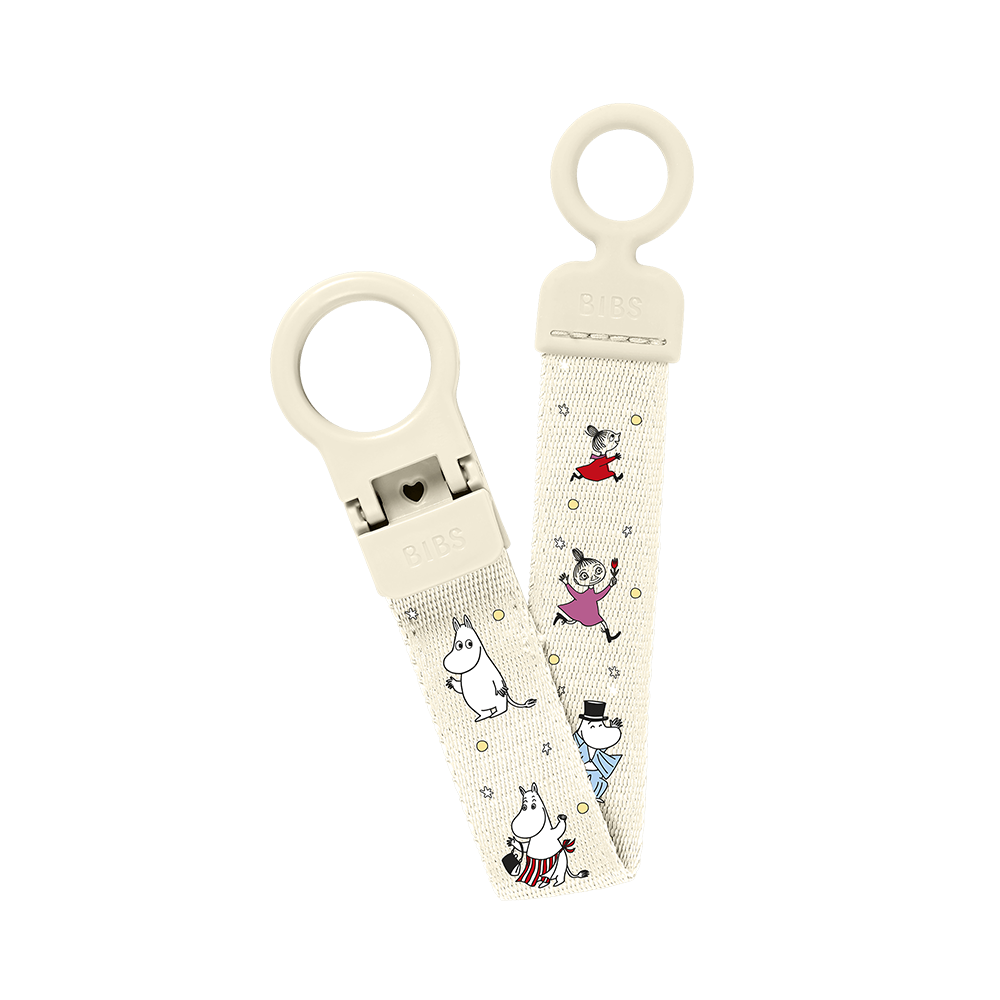 BIBS x Moomin Pacifier Clip Loop - Ivory