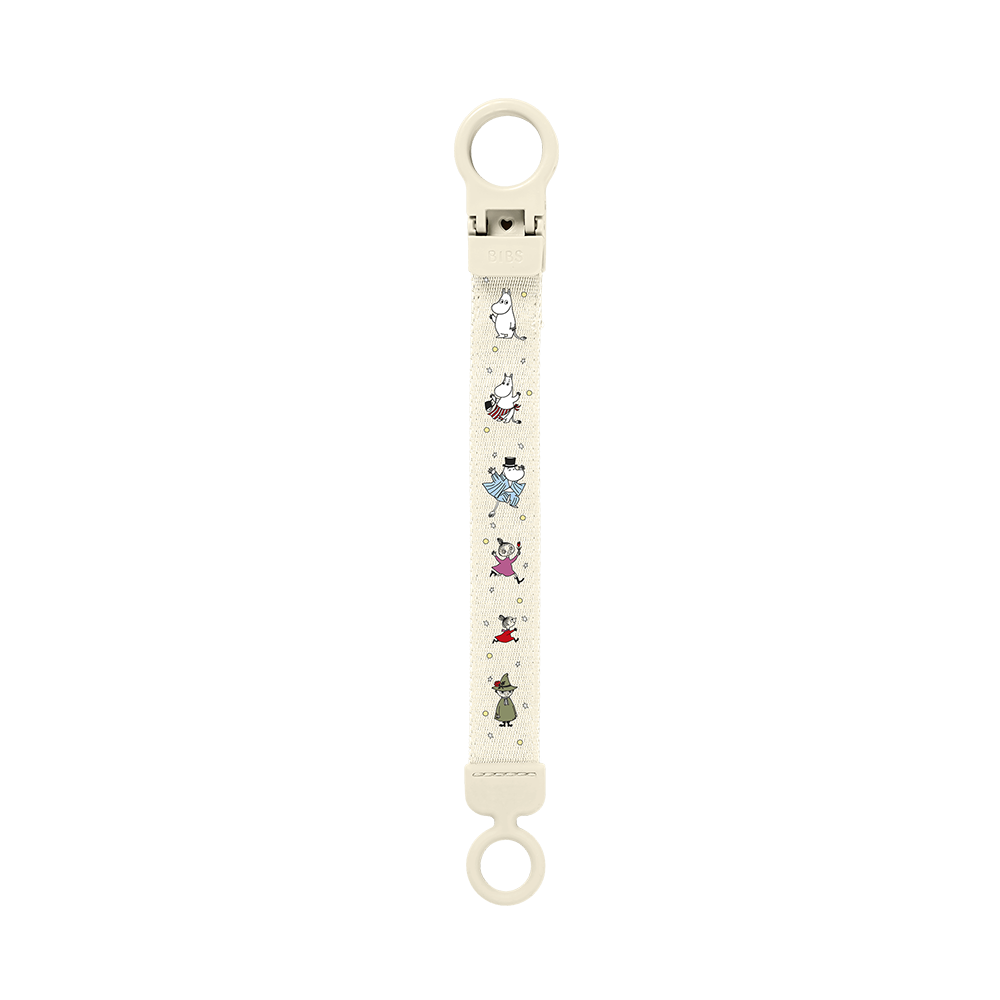 BIBS x Moomin Pacifier Clip Loop - Ivory