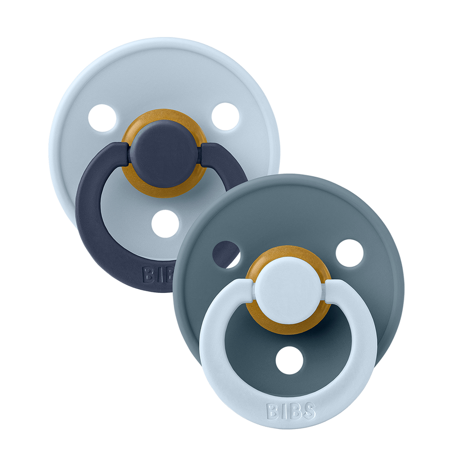 STUDIO Colour Tétines Pack de 2 Fusion - Baby Blue/Petrol Mix
