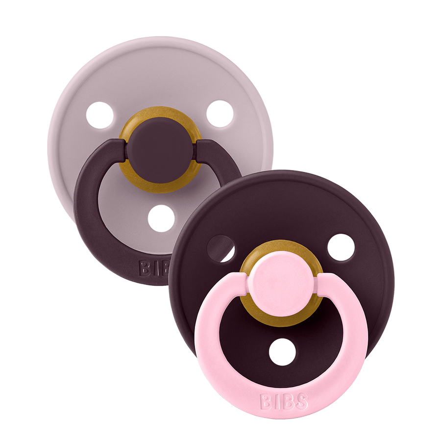 STUDIO Colour Tétines Pack de 2 Fusion - Dusky Lilac/Plum Mix