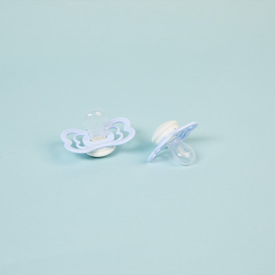 Supreme GLOW Dummies 2 Pack - Iron/Baby Blue