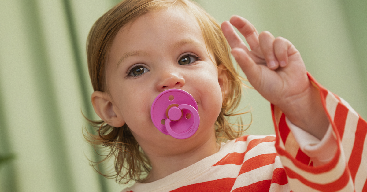 BIBS pacifiers in a range of soft colours