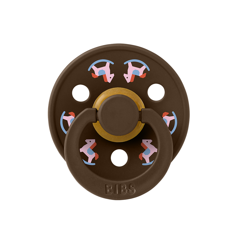 Colour Holiday Horse Pacifier - Mocha
