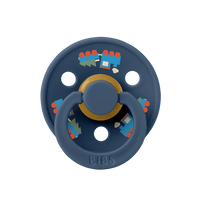 Colour Holiday Train Pacifier - Steel Blue - BIBS