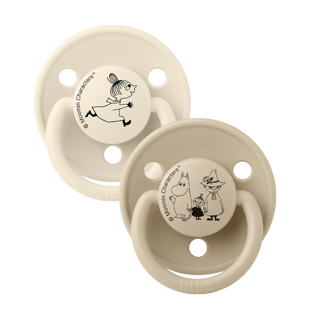 BIBS x Moomin De Lux Fopspenen 2-pack Little My - Ivory/Vanilla