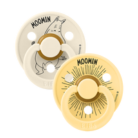 BIBS x Moomin Colour Pacifiers 2 pack Moomintroll- Ivory/Pale Butter - BIBS