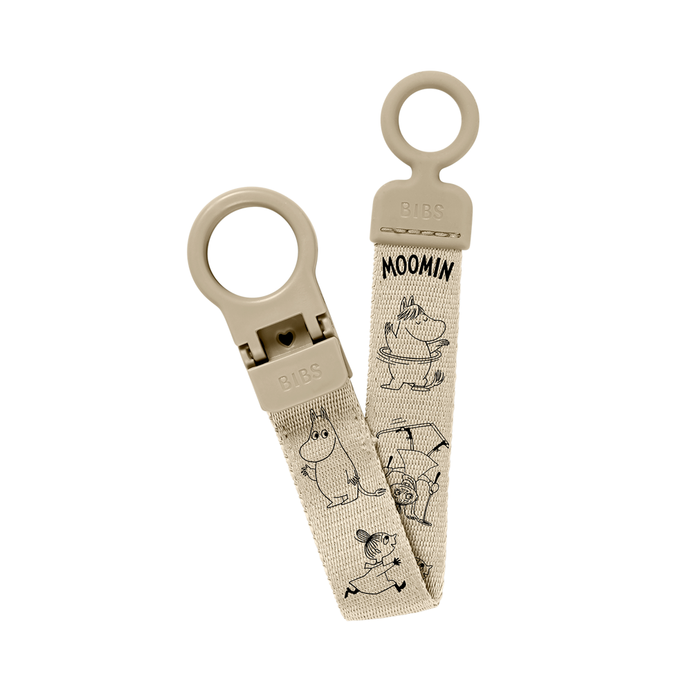 BIBS x Moomin Pacifier Clip Loop - Vanilla