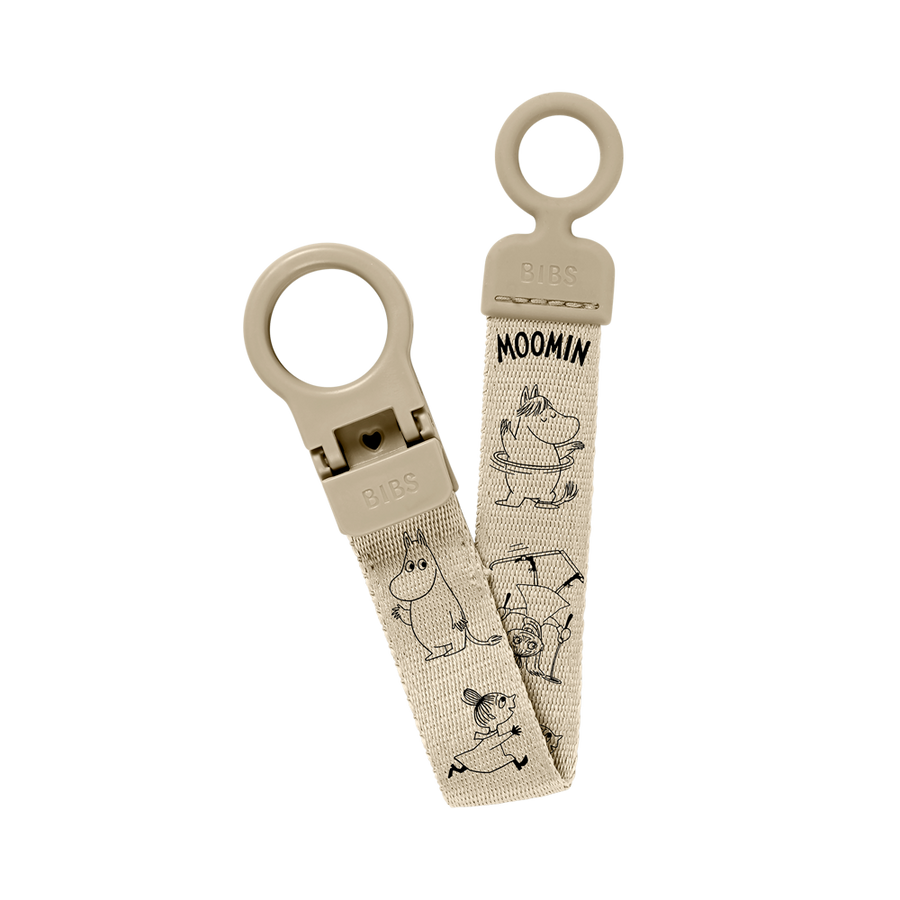 BIBS x Moomin Pacifier Clip Loop - Vanilla