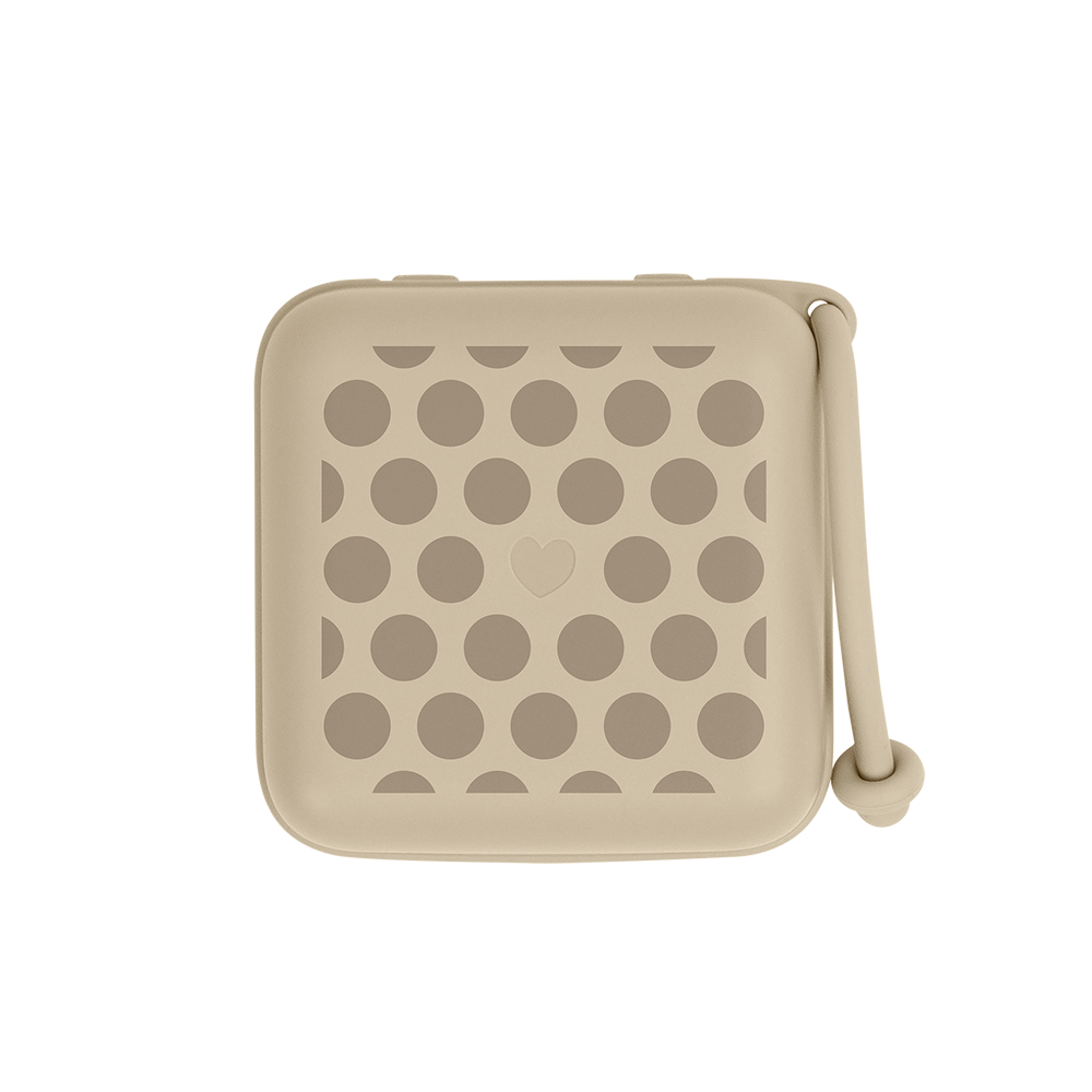 STUDIO Pacifier Box Polka - Vanilla/Dark Oak