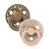 BIBS x LIBERTY Colour 2 Pack Capel - Blush Mix - BIBS