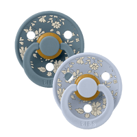 BIBS x LIBERTY Colour 2 Pack Capel - Dusty Blue Mix - BIBS