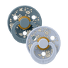 BIBS x LIBERTY Colour 2 Pack Capel - Dusty Blue Mix - BIBS