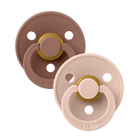 Colour 2 PACK - Woodchuck/Blush pacifiers