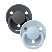 De Lux 2 PACK - Iron/Baby Blue - BIBS
