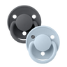 De Lux 2 PACK - Iron/Baby Blue - BIBS