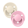 De Lux 2 PACK - Ivory/Baby Pink - BIBS