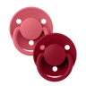 De Lux 2 PACK - Coral/Ruby - BIBS
