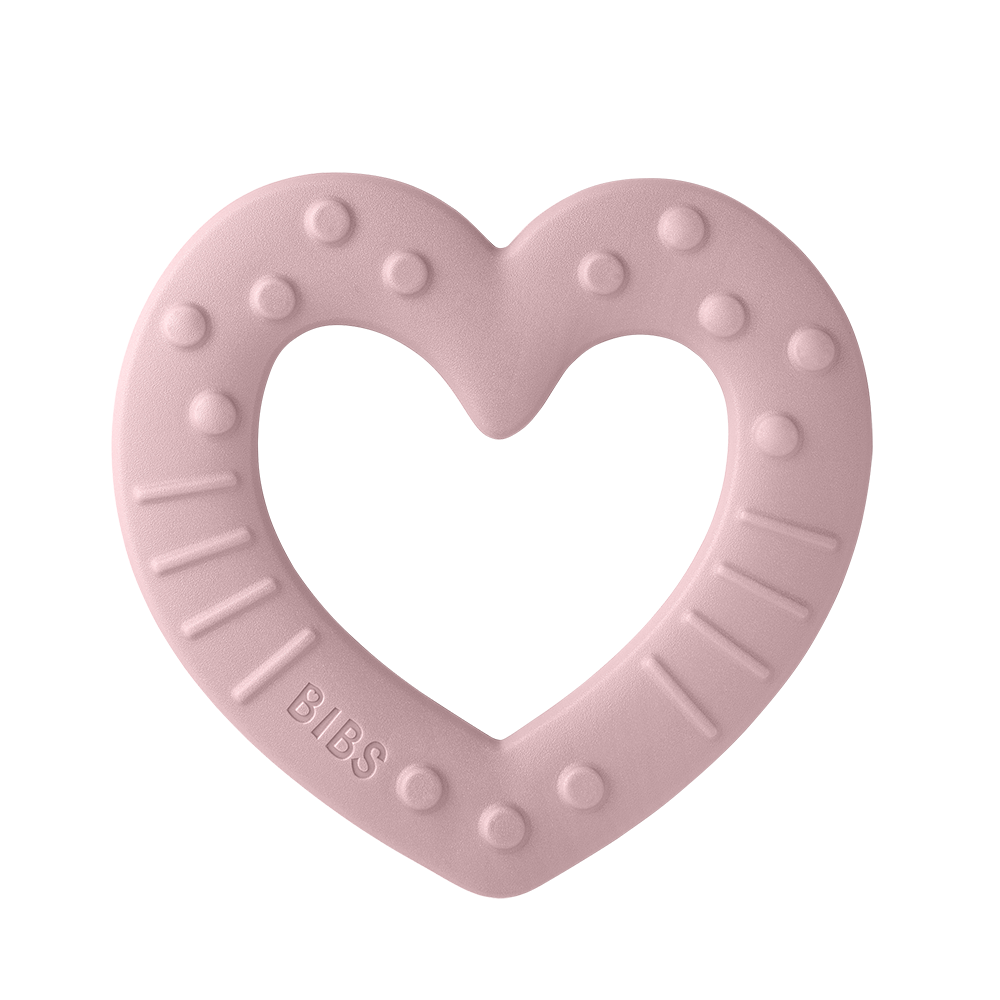 Baby Bitie bijtspeelgoed Heart - Pink Plum