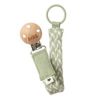 Pacifier Clip - Sage/Ivory - BIBS