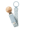 Pacifier Clip - Baby Blue/Ivory - BIBS