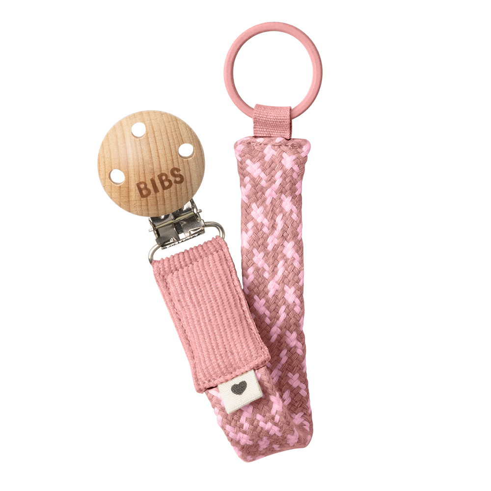 Pacifier Clip - Dusty Pink/Baby Pink